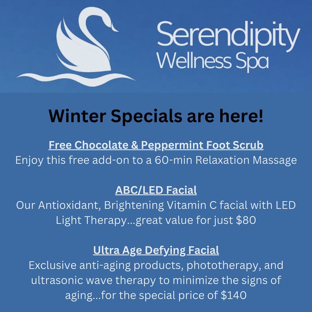 serendipity wellness spa winter 2023 specials